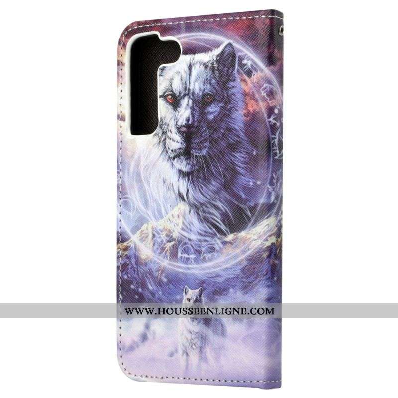 Housse Samsung Galaxy S23 5G Loup à Lanière