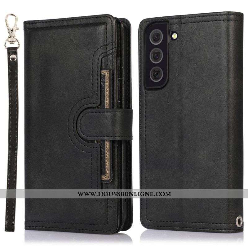 Housse Samsung Galaxy S23 5G Multi-Cartes et  Pochette Frontale