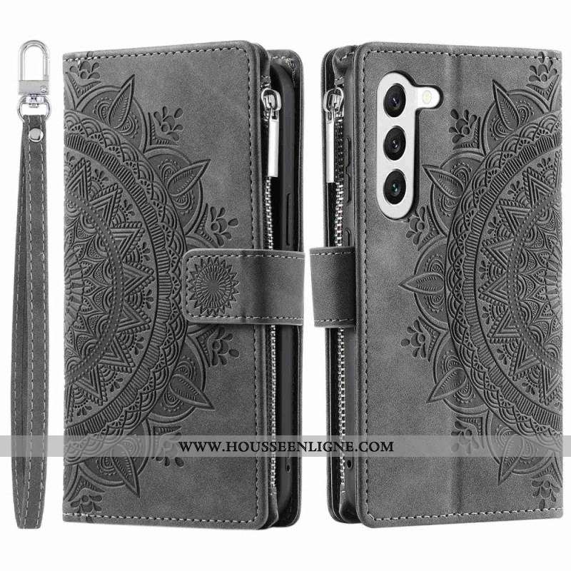 Housse Samsung Galaxy S23 5G Multi-fonctions Mandala