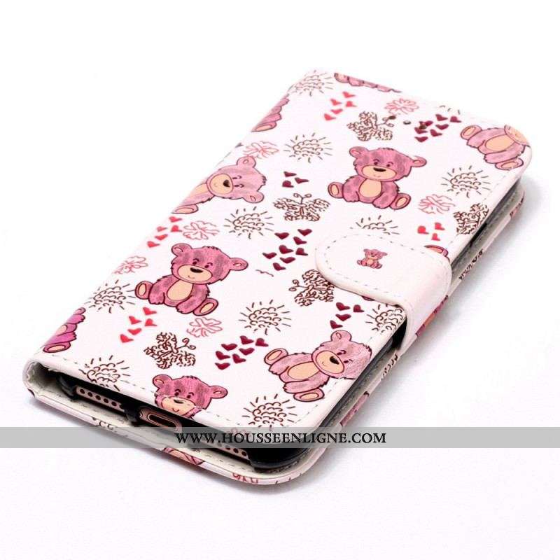 Housse Samsung Galaxy S23 5G Oursons à Lanière