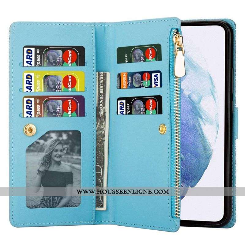 Housse Samsung Galaxy S23 5G Paillettes Portefeuille