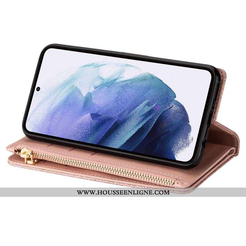 Housse Samsung Galaxy S23 5G Paillettes Portefeuille
