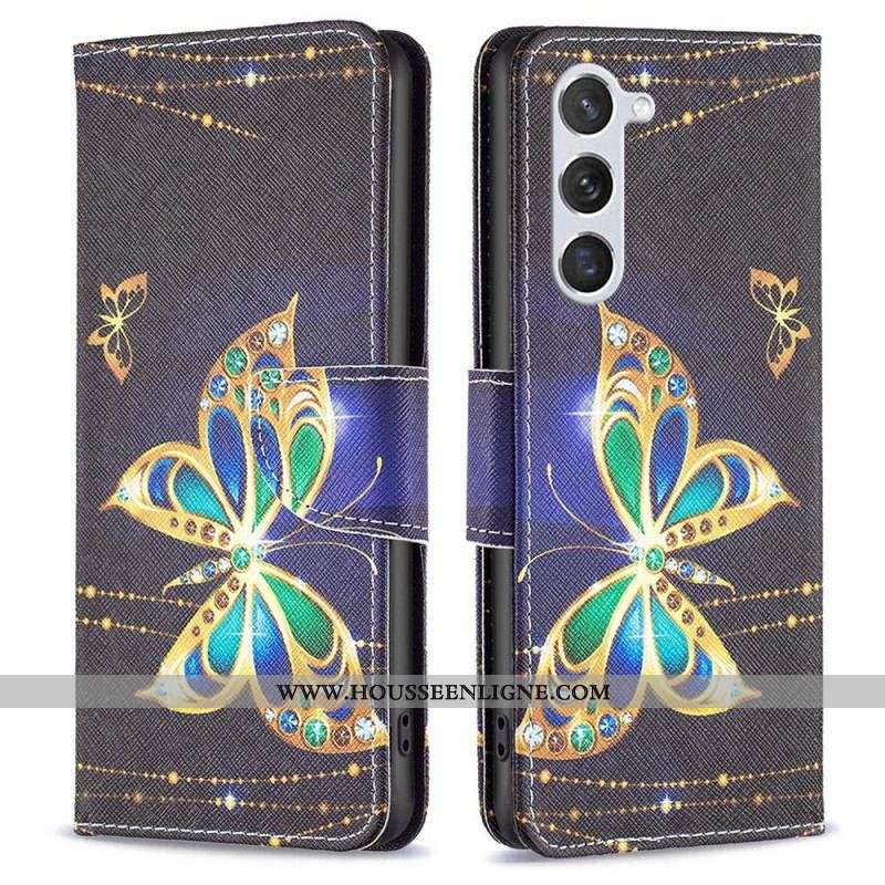 Housse Samsung Galaxy S23 5G Papillon Royal