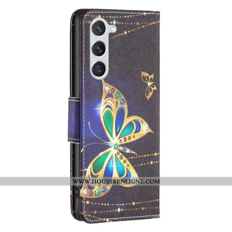 Housse Samsung Galaxy S23 5G Papillon Royal