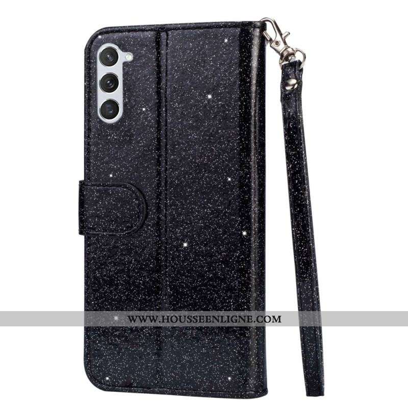 Housse Samsung Galaxy S23 5G Porte-Monnaie Paillettes
