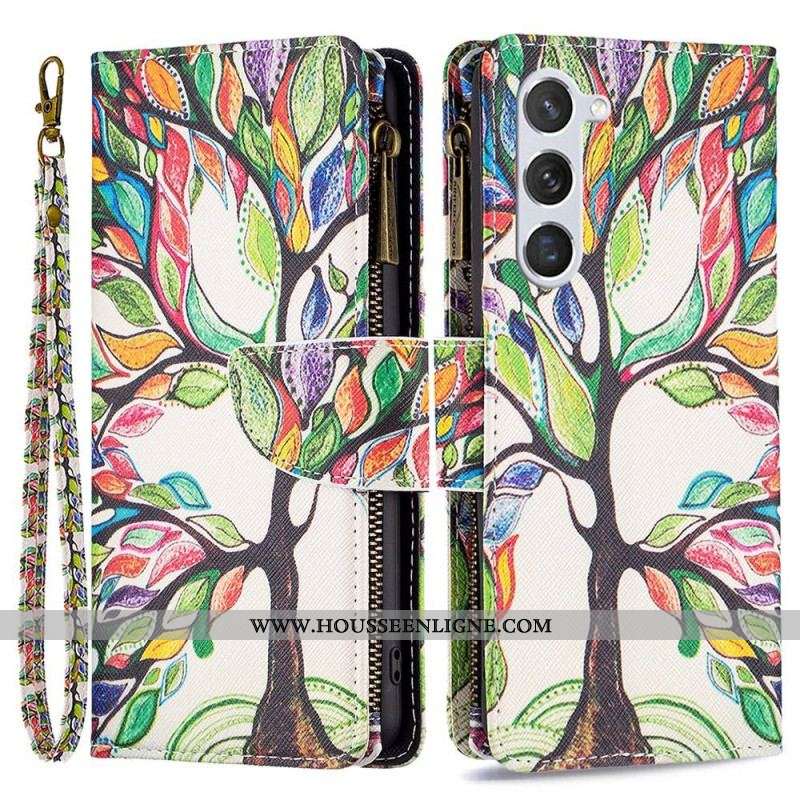 Housse Samsung Galaxy S23 5G Portefeuille Arbre