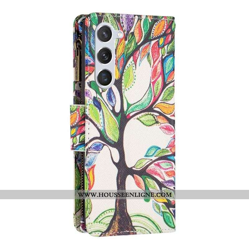 Housse Samsung Galaxy S23 5G Portefeuille Arbre