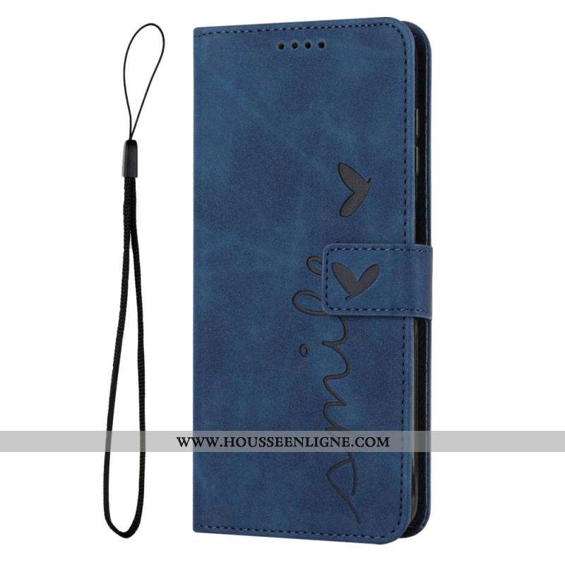 Housse Samsung Galaxy S23 5G Smile avec Lanière