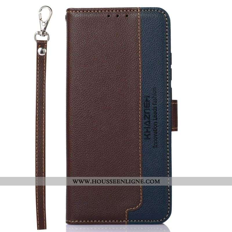 Housse Samsung Galaxy S23 5G Style Litchi RFID KHAZNEH