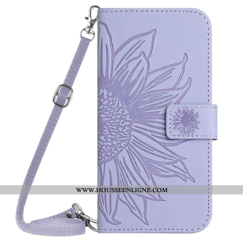 Housse Samsung Galaxy S23 5G Tournesol à Bandoulière