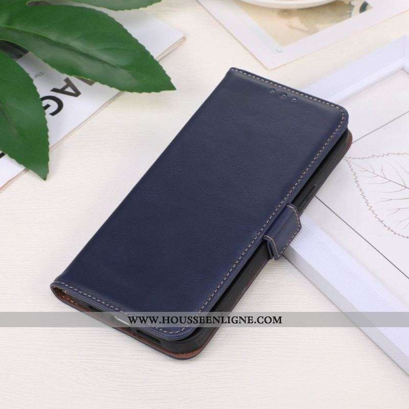 Housse Samsung Galaxy S23 5G Véritable Cuir Fonction RFID