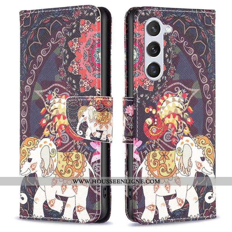Housse Samsung Galaxy S23 5G Éléphant Tribal