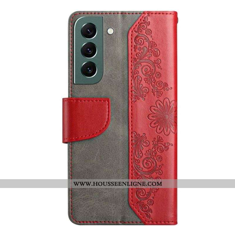 Housse Samsung Galaxy S23 Bicolore Papillon Baroque