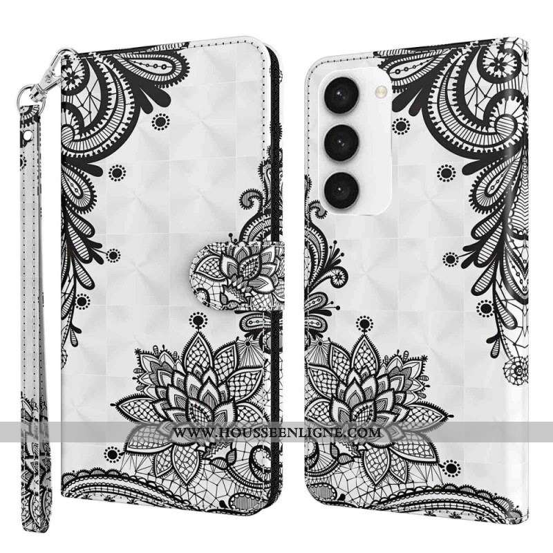 Housse Samsung Galaxy S23 Plus 5G Dentelle à Lanière