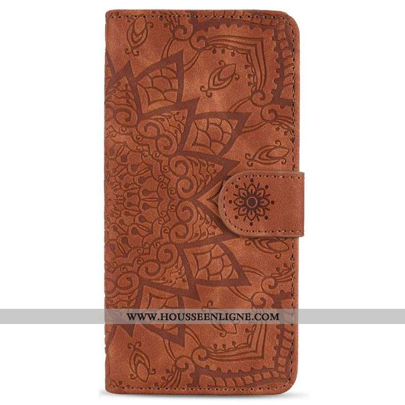 Housse Samsung Galaxy S23 Plus 5G Mandala Stylé à Lanière
