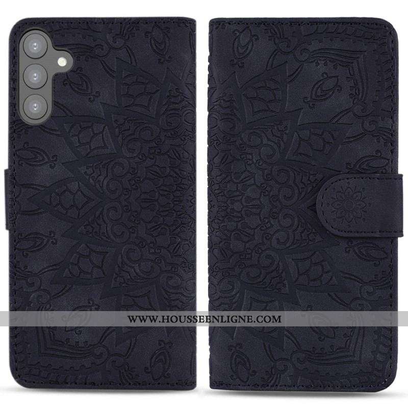 Housse Samsung Galaxy S23 Plus 5G Mandala Stylé à Lanière