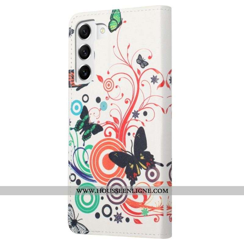 Housse Samsung Galaxy S23 Plus 5G Merveilleux Papillons