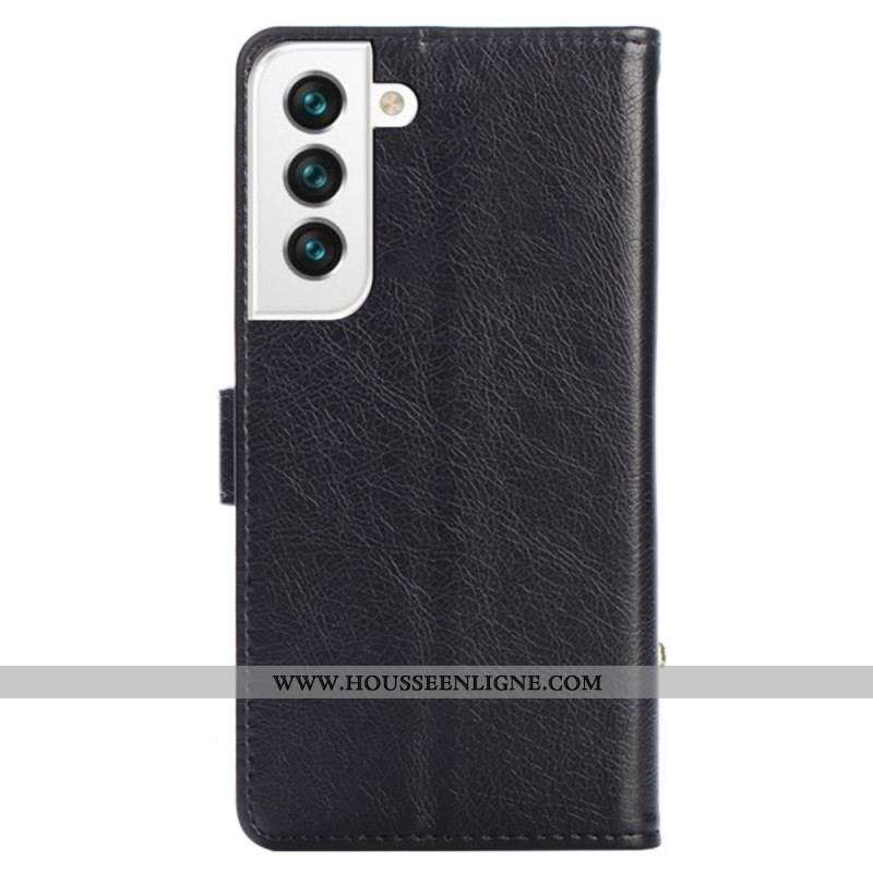 Housse Samsung Galaxy S23 Plus 5G Porte-Monnaie Frontal et Lanière
