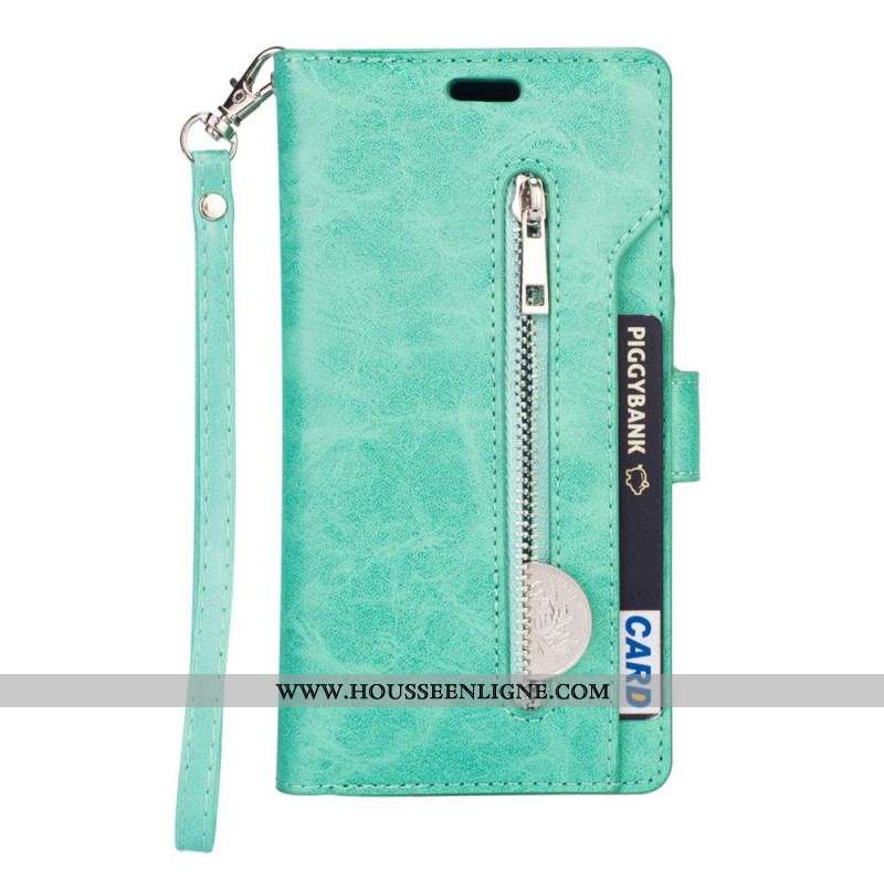 Housse Samsung Galaxy S23 Plus 5G Porte-Monnaie à Lanière