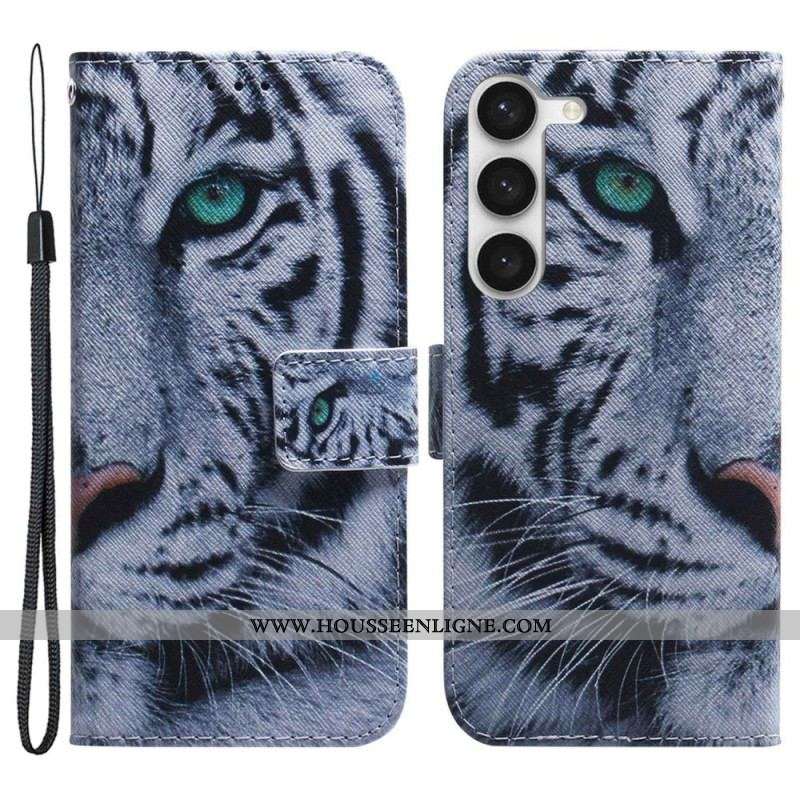 Housse Samsung Galaxy S23 Plus 5G Tigre Blanc