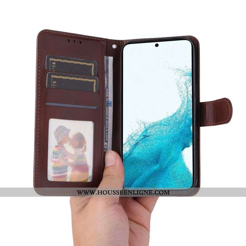 Housse Samsung Galaxy S23 Plus 5G Unie à Lanière
