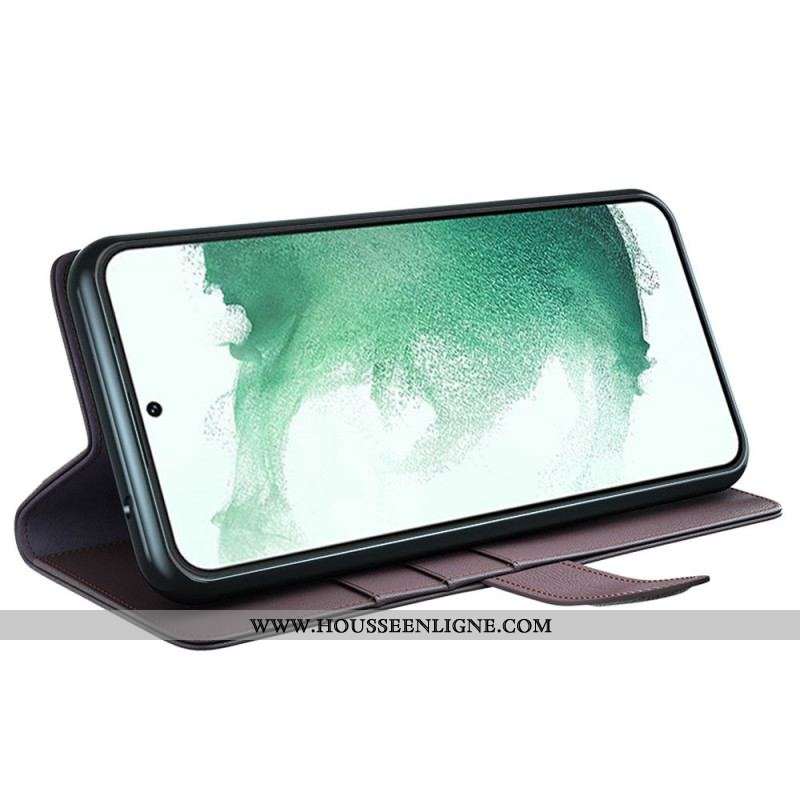 Housse Samsung Galaxy S23 Plus 5G Véritable Cuir