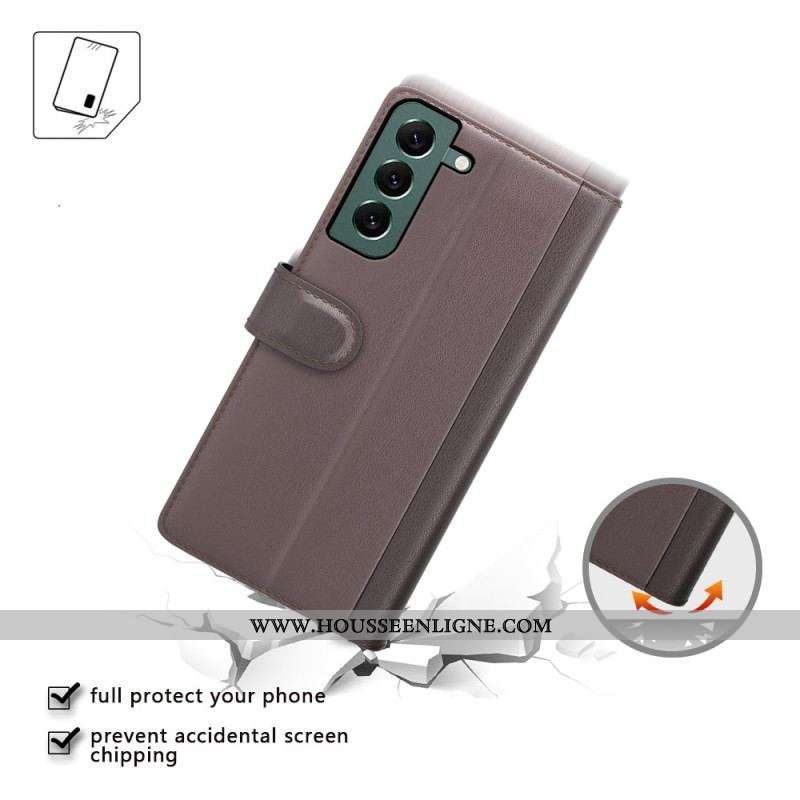 Housse Samsung Galaxy S23 Plus 5G Véritable Cuir