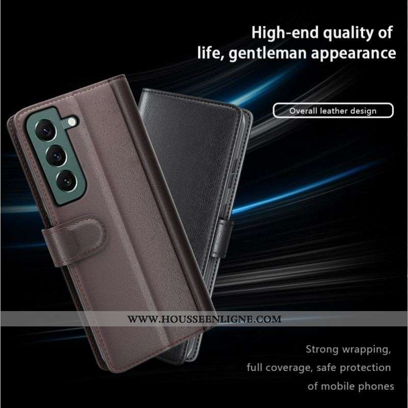 Housse Samsung Galaxy S23 Plus 5G Véritable Cuir