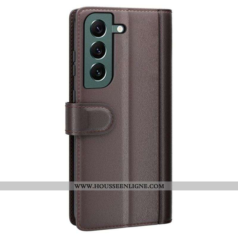 Housse Samsung Galaxy S23 Plus 5G Véritable Cuir