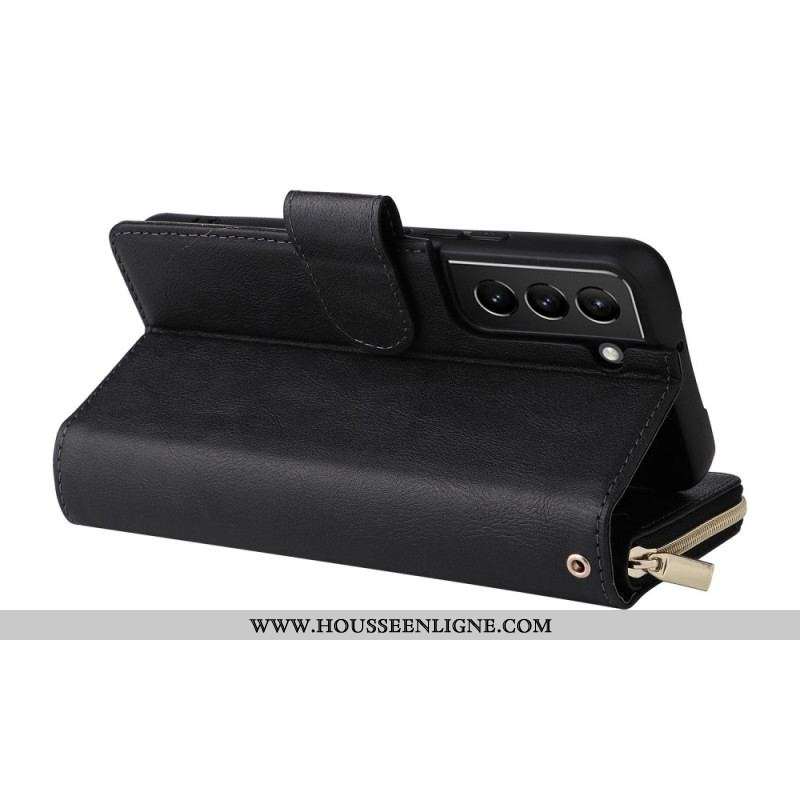 Housse Samsung Galaxy S23 Plus 5G avec Pochette Fermeture Éclair