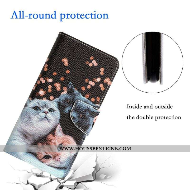 Housse Samsung Galaxy S23 Plus Que des Chats à Lanière