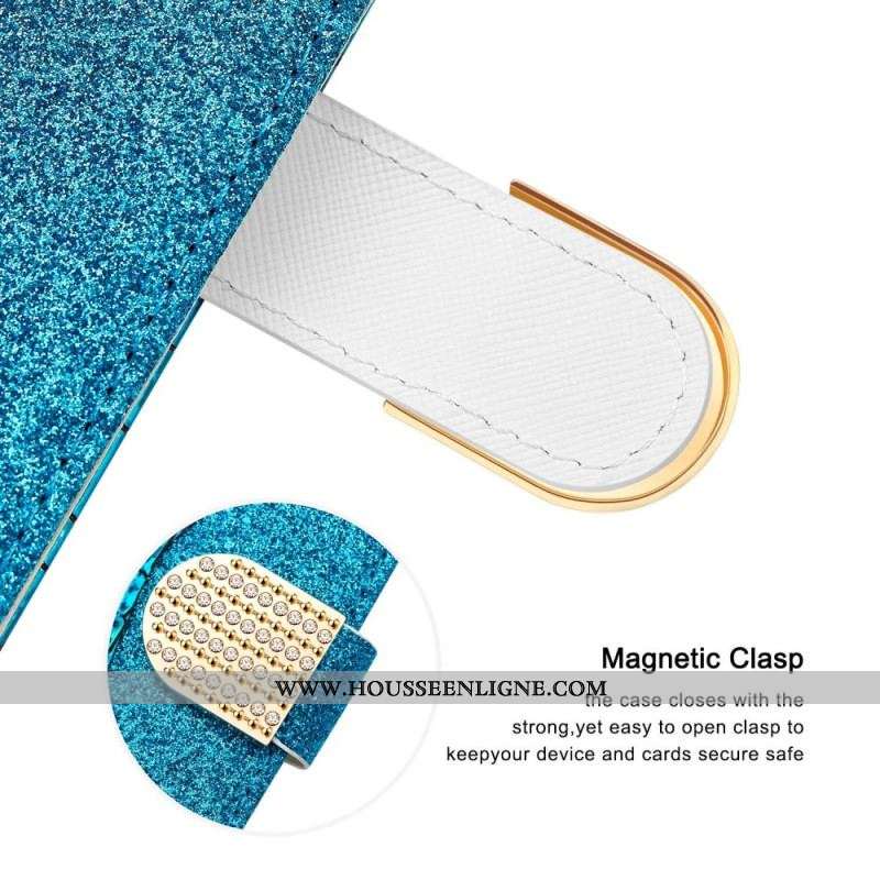 Housse Samsung Galaxy S23 Ultra 5G Croco Diamants