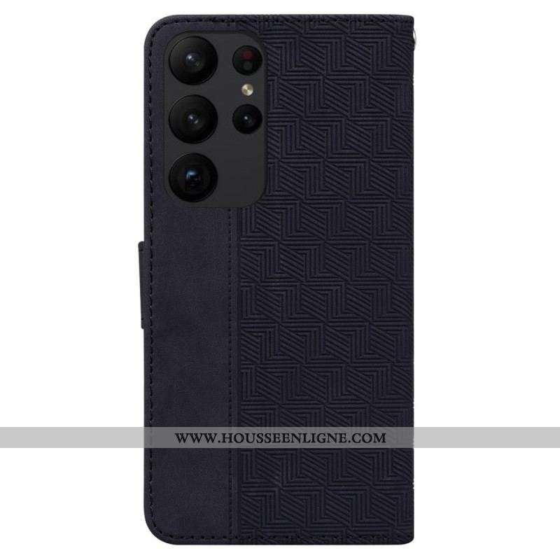 Housse Samsung Galaxy S23 Ultra 5G Motif à Lanière