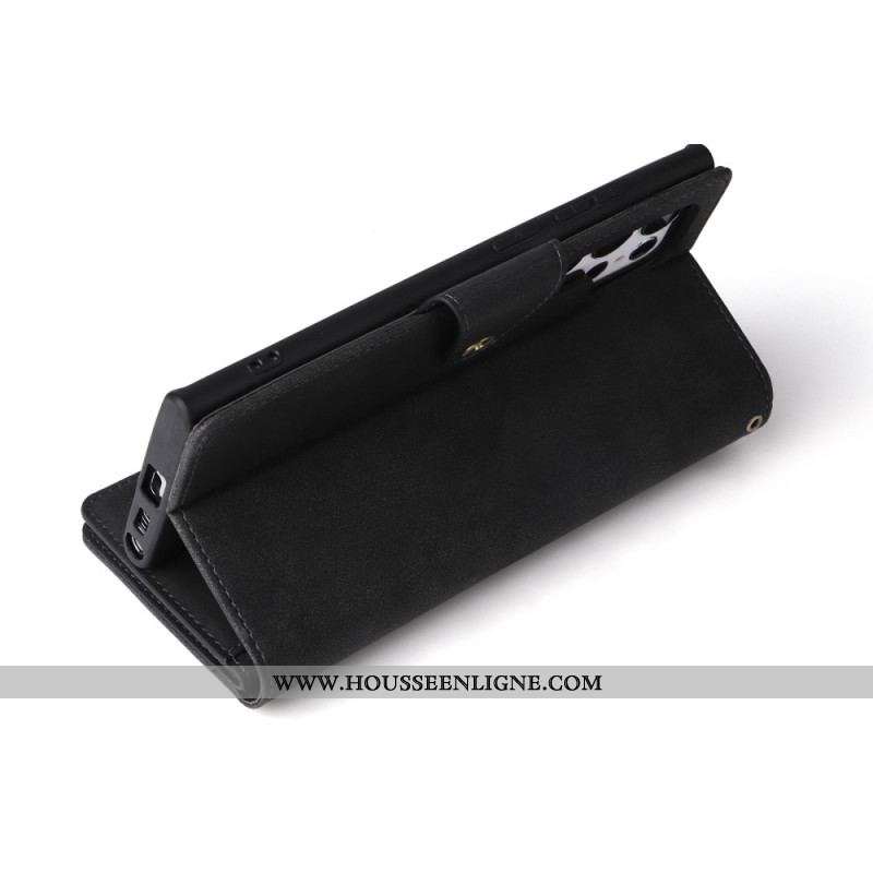Housse Samsung Galaxy S23 Ultra 5G Multi-Cartes et Porte-Monnaie