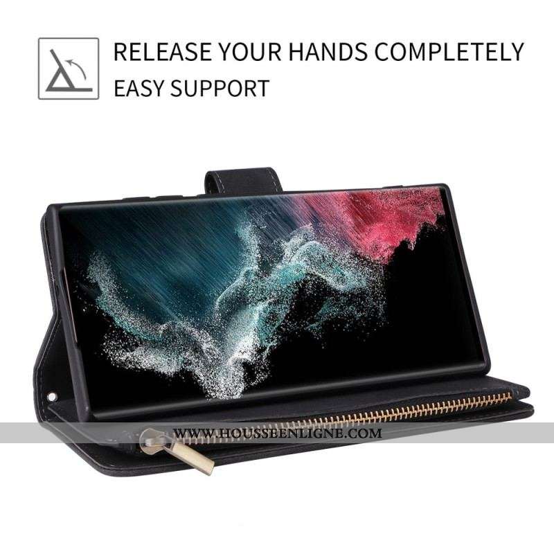 Housse Samsung Galaxy S23 Ultra 5G Pochette Fermeture Éclair