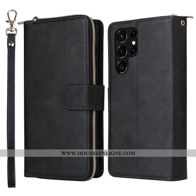 Housse Samsung Galaxy S23 Ultra 5G Porte-Monnaie 9 Porte-Cartes
