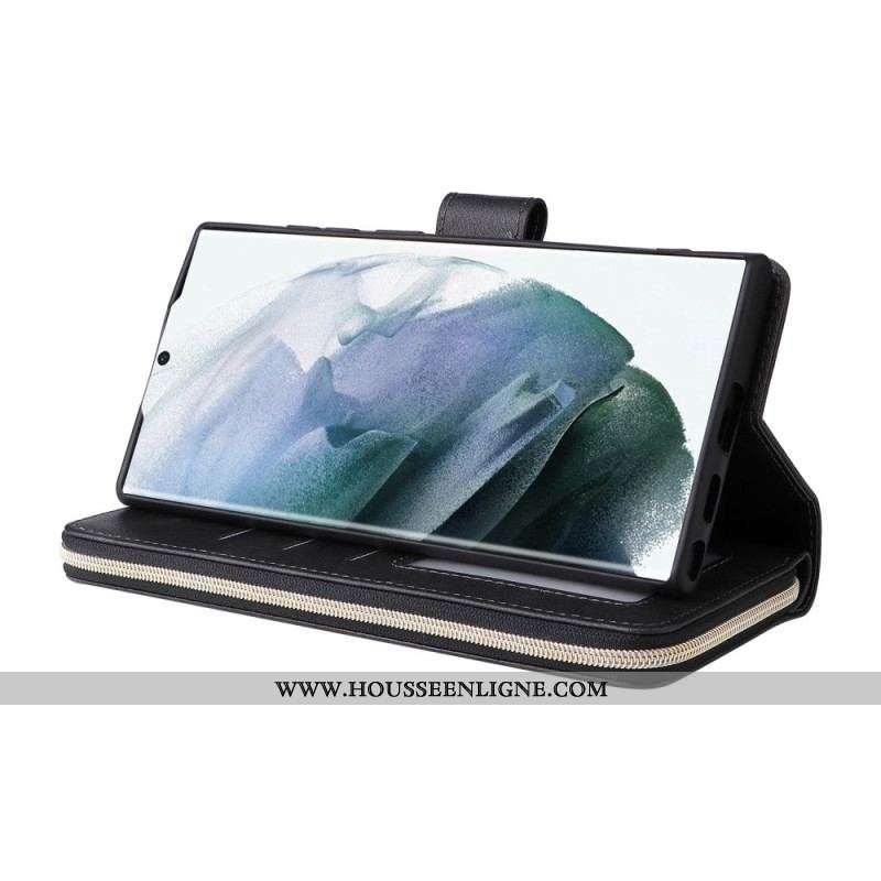 Housse Samsung Galaxy S23 Ultra 5G Porte-Monnaie 9 Porte-Cartes
