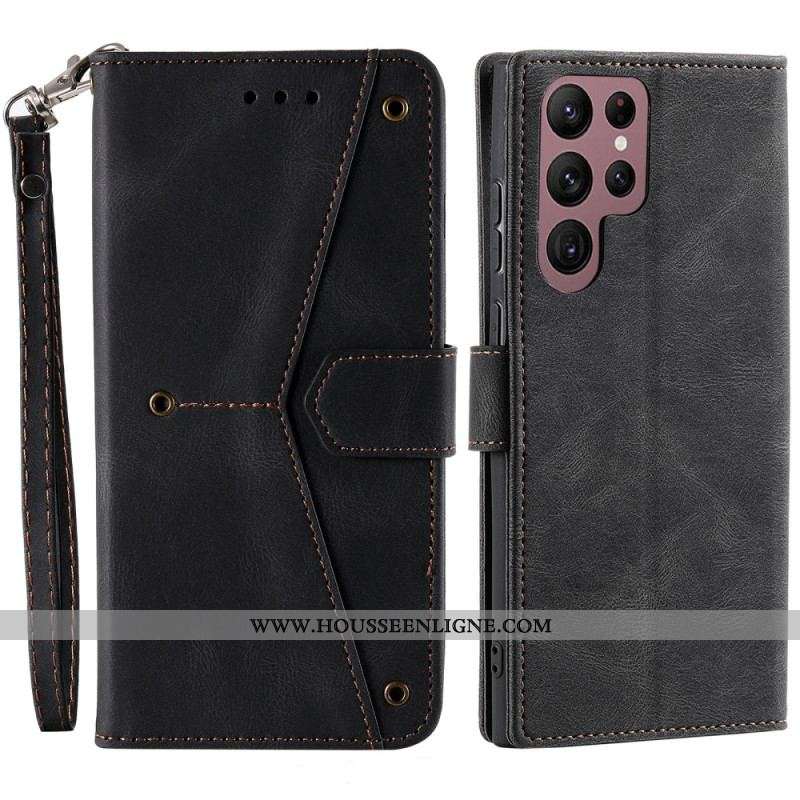 Housse Samsung Galaxy S23 Ultra 5G Skin-Touch Coutures