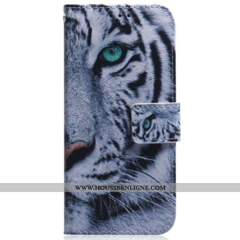 Housse Samsung Galaxy S23 Ultra 5G Tigre Blanc