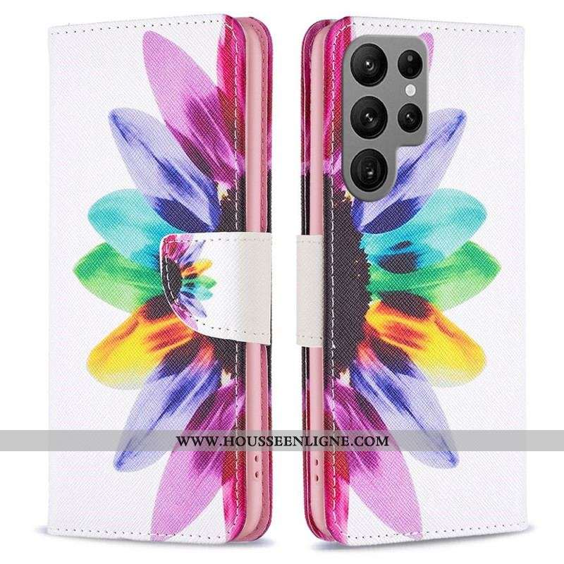 Housse Samsung Galaxy S23 Ultra 5G Une Fleur