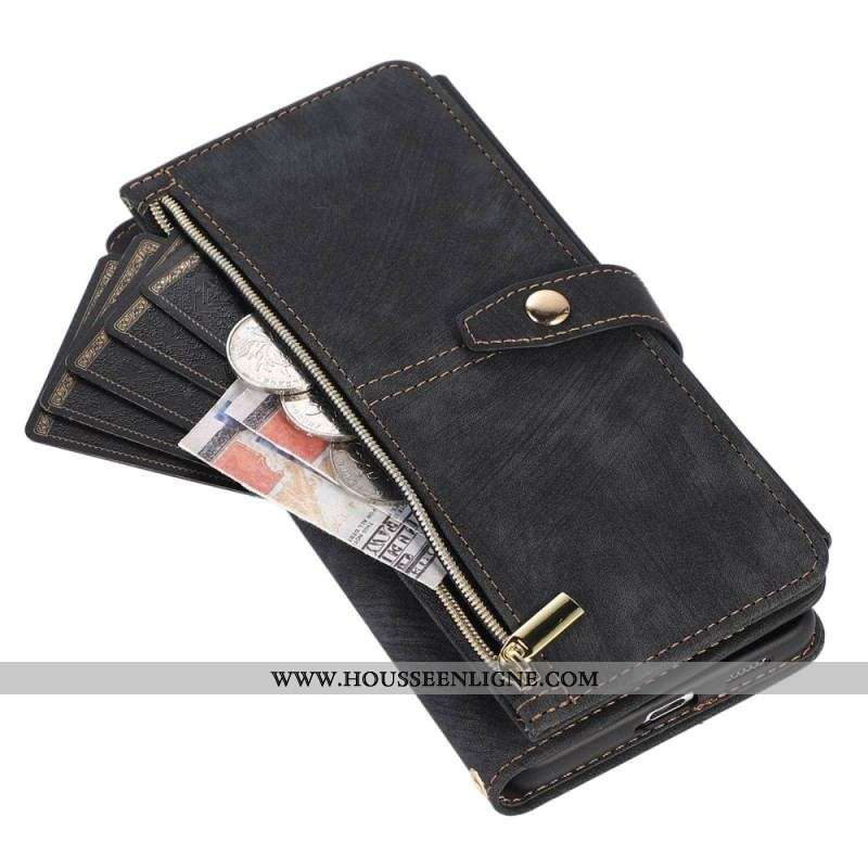 Housse Samsung Galaxy S23 Ultra 5G avec Pochette Fermeture Éclair