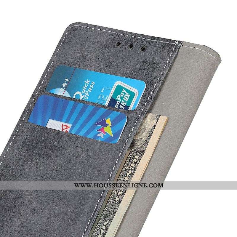 Housse Samsung Galaxy Samsung Galaxy S22 Ultra 5G Effet Cuir Vintage
