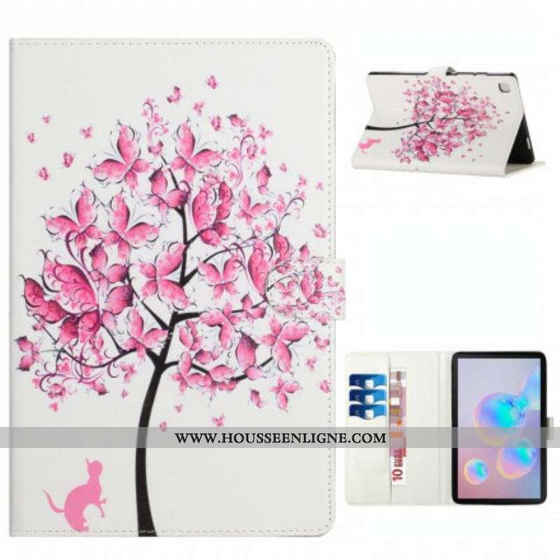 Housse Samsung Galaxy Tab A7 (2020) Arbre et Chat