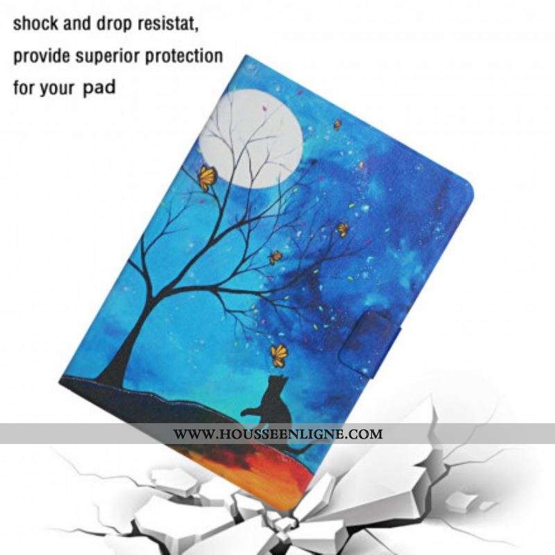 Housse Samsung Galaxy Tab A7 (2020) Arbre à la Lune et au Soleil