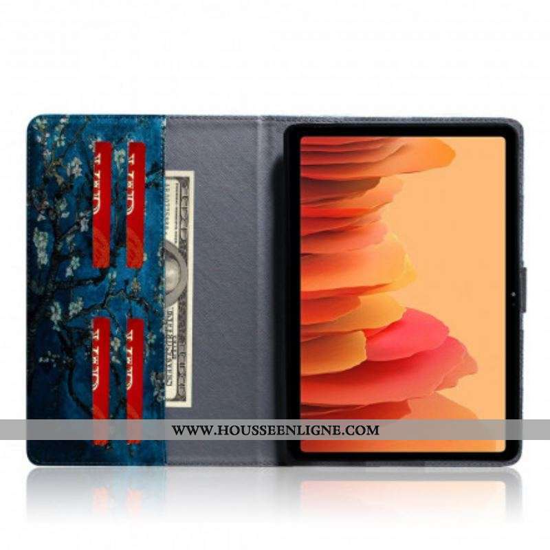 Housse Samsung Galaxy Tab A7 (2020) Branches Fleuries