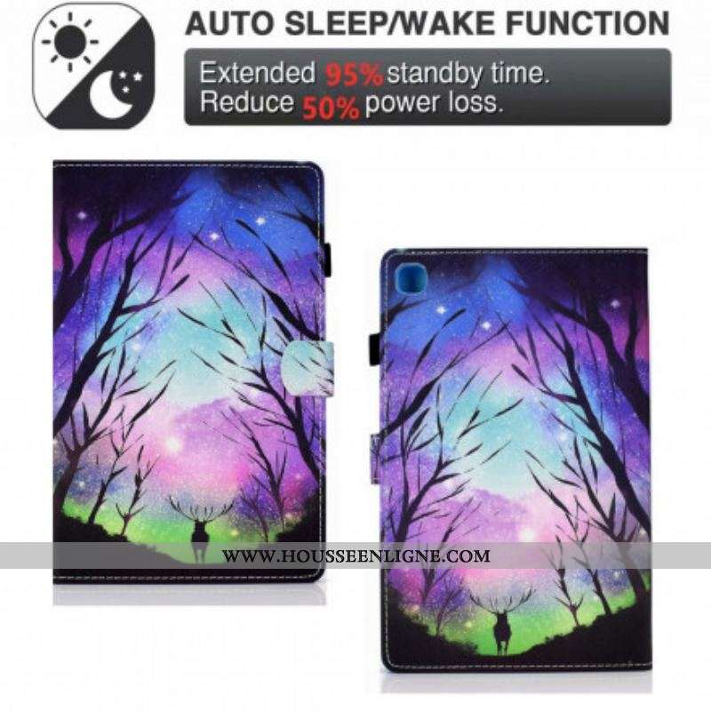 Housse Samsung Galaxy Tab A7 (2020) Cerf Royal