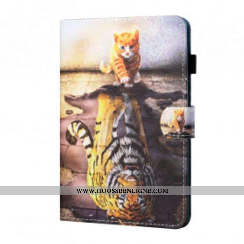 Housse Samsung Galaxy Tab A7 (2020) Chaton Art
