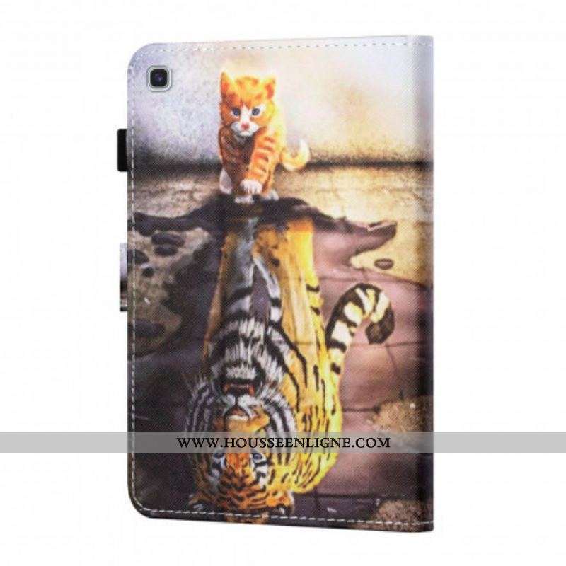 Housse Samsung Galaxy Tab A7 (2020) Chaton Art