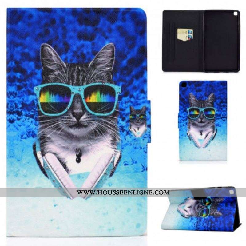 Housse Samsung Galaxy Tab A7 (2020) DJ Cat