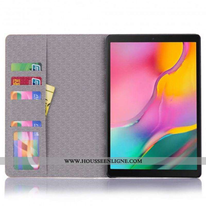 Housse Samsung Galaxy Tab A7 (2020) Effet Peau de Crocodile
